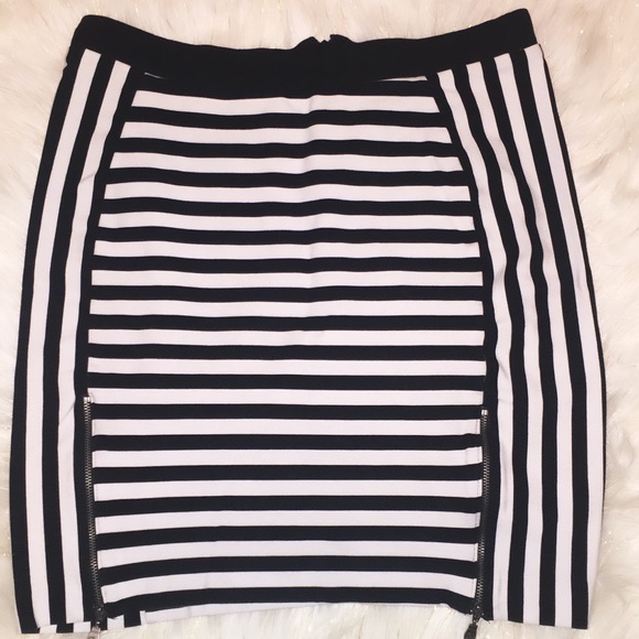Nicole by Nicole Miller Dresses & Skirts - Nicole by Nicole Miller black&white striped skirt